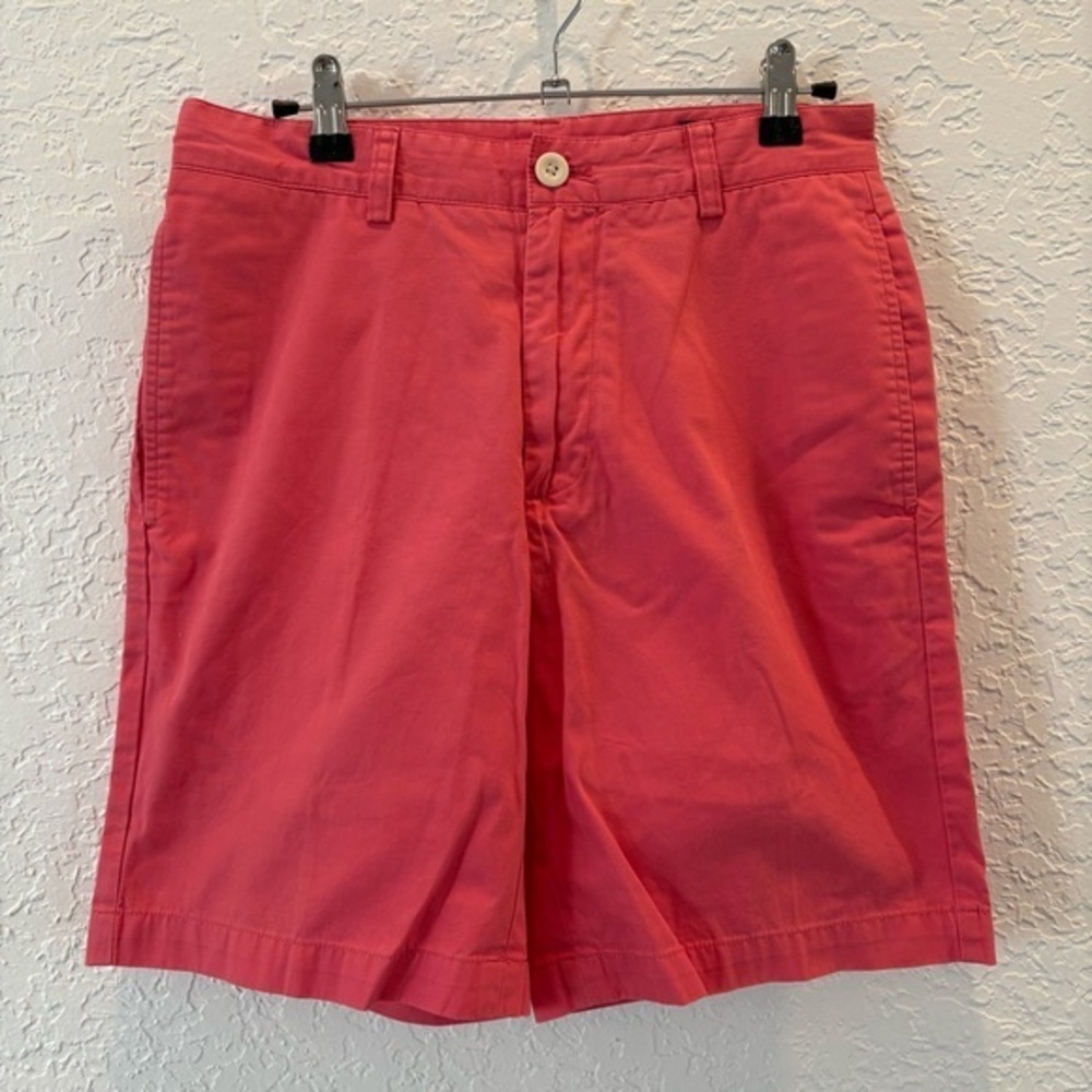 Vineyard Vines Men's Coral Flat Front Club Shorts Size 28